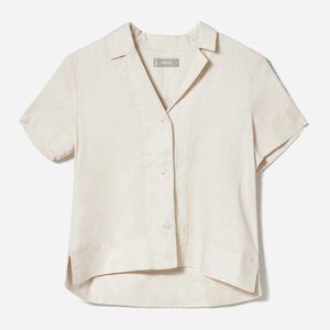 Everlane The Linen Short-Sleeve Notch Shirt